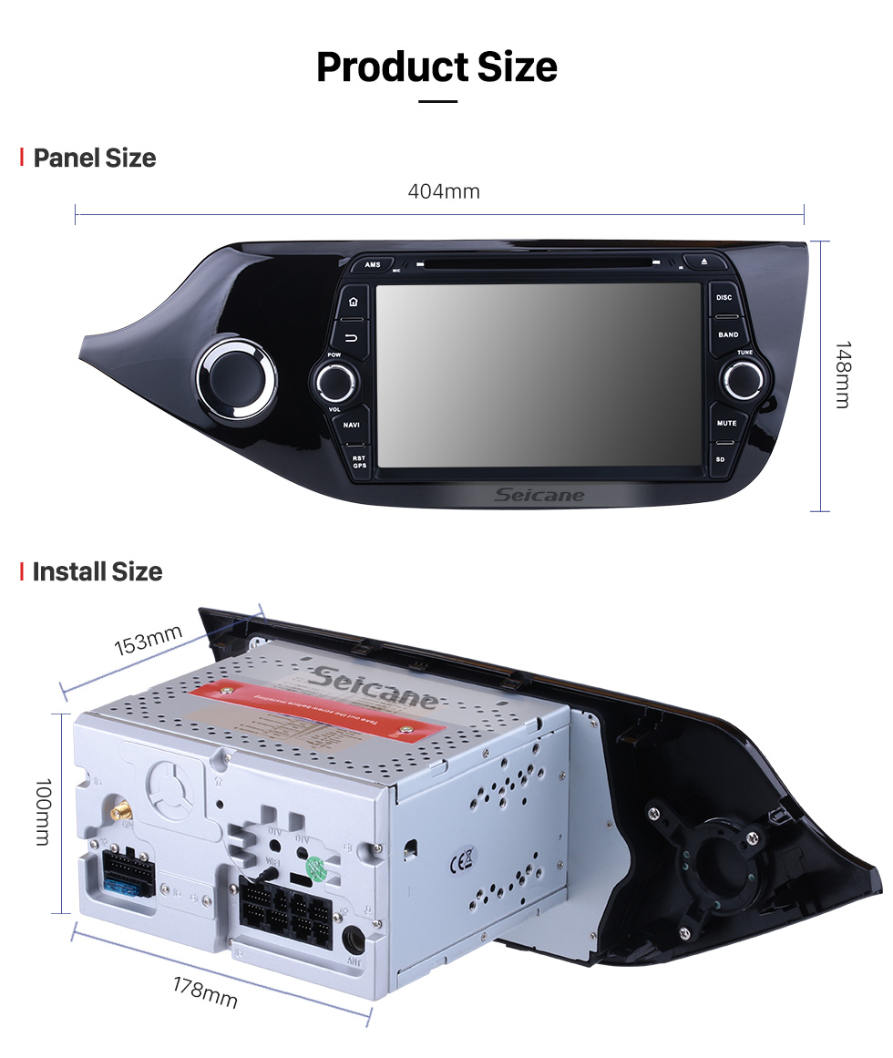 Seicane Android 8.0 2012 2013 2014 KIA CEED DVD Player Bluetooth Radio GPS Navigation System Mirror link HD 1024*600 Touch Screen OBD2 DVR Rearview Camera TV USB WIFI 1080P Video Steering Wheel Control Seicane Android 8.0 2012 2013 2014 KIA CEED DVD Player Bluetooth Radio GPS Navigation System Mirror link HD 1024*600 Touch Screen OBD2 DVR Rearview Camera TV USB WIFI 1080P Video Steering Wheel Control