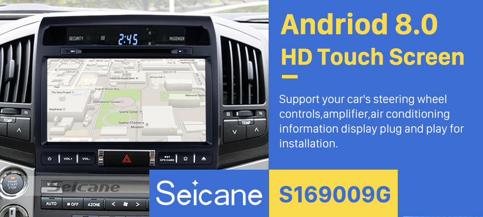 Seicane 9 inch Android 8.0 Autoradio GPS Navigation System for 2007-2013 Toyota Land Cruiser 200 with CD DVD Player Bluetooth 3G WiFi Mirror Link OBD2 Backup Camera Seicane 9 inch Android 8.0 Autoradio GPS Navigation System for 2007-2013 Toyota Land Cruiser 200 with CD DVD Player Bluetooth 3G WiFi Mirror Link OBD2 Backup Camera