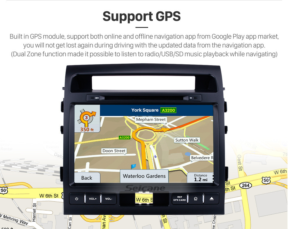 Seicane 9 inch Android 8.0 Autoradio GPS Navigation System for 2007-2013 Toyota Land Cruiser 200 with CD DVD Player Bluetooth 3G WiFi Mirror Link OBD2 Backup Camera Seicane 9 inch Android 8.0 Autoradio GPS Navigation System for 2007-2013 Toyota Land Cruiser 200 with CD DVD Player Bluetooth 3G WiFi Mirror Link OBD2 Backup Camera