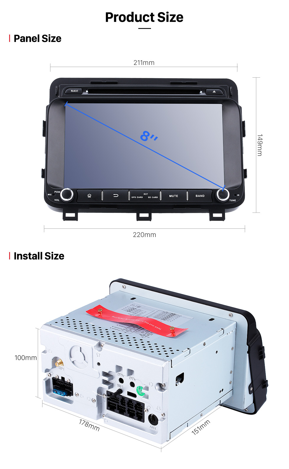 Seicane 8 inch Android 8.0 in Car DVD Bluetooth GPS System for 2014 2015 Kia Optima K5 with LCD Touch Screen Radio RDS TV Tuner 3G WiFi HD 1080P AUX DVR Backup Camera Seicane 8 inch Android 8.0 in Car DVD Bluetooth GPS System for 2014 2015 Kia Optima K5 with LCD Touch Screen Radio RDS TV Tuner 3G WiFi HD 1080P AUX DVR Backup Camera