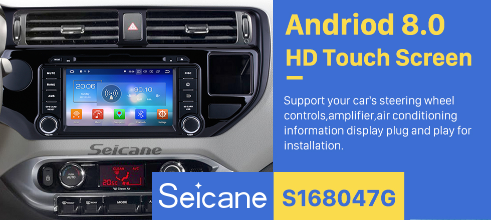 Seicane OEM Android 8.0 GPS navigation system for 2011 2012 KIA RIO with HD 1024*600 touch screen Radio Bluetooth DVD Player OBD2 DVR Rearview camera TV 1080P Video USB SD 3G WIFI Steering Wheel Control Mirror link Seicane OEM Android 8.0 GPS navigation system for 2011 2012 KIA RIO with HD 1024*600 touch screen Radio Bluetooth DVD Player OBD2 DVR Rearview camera TV 1080P Video USB SD 3G WIFI Steering Wheel Control Mirror link