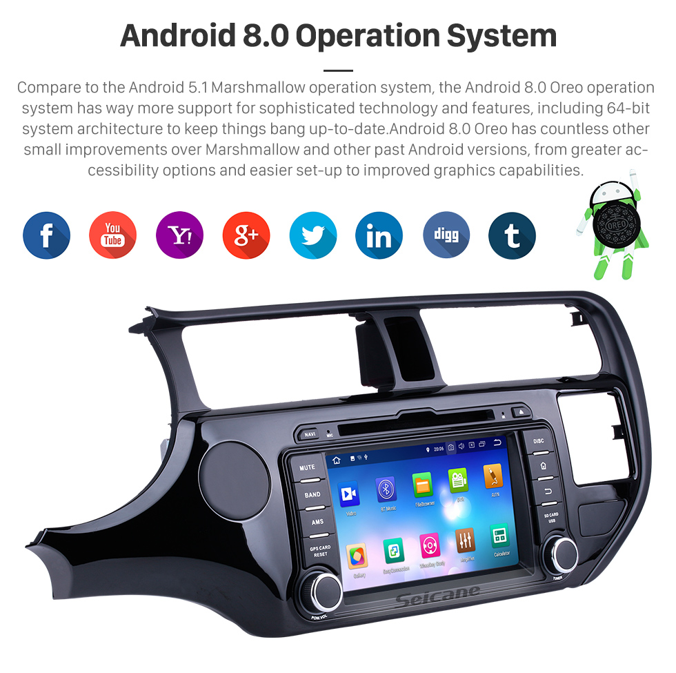 Seicane OEM Android 8.0 GPS navigation system for 2011 2012 KIA RIO with HD 1024*600 touch screen Radio Bluetooth DVD Player OBD2 DVR Rearview camera TV 1080P Video USB SD 3G WIFI Steering Wheel Control Mirror link Seicane OEM Android 8.0 GPS navigation system for 2011 2012 KIA RIO with HD 1024*600 touch screen Radio Bluetooth DVD Player OBD2 DVR Rearview camera TV 1080P Video USB SD 3G WIFI Steering Wheel Control Mirror link