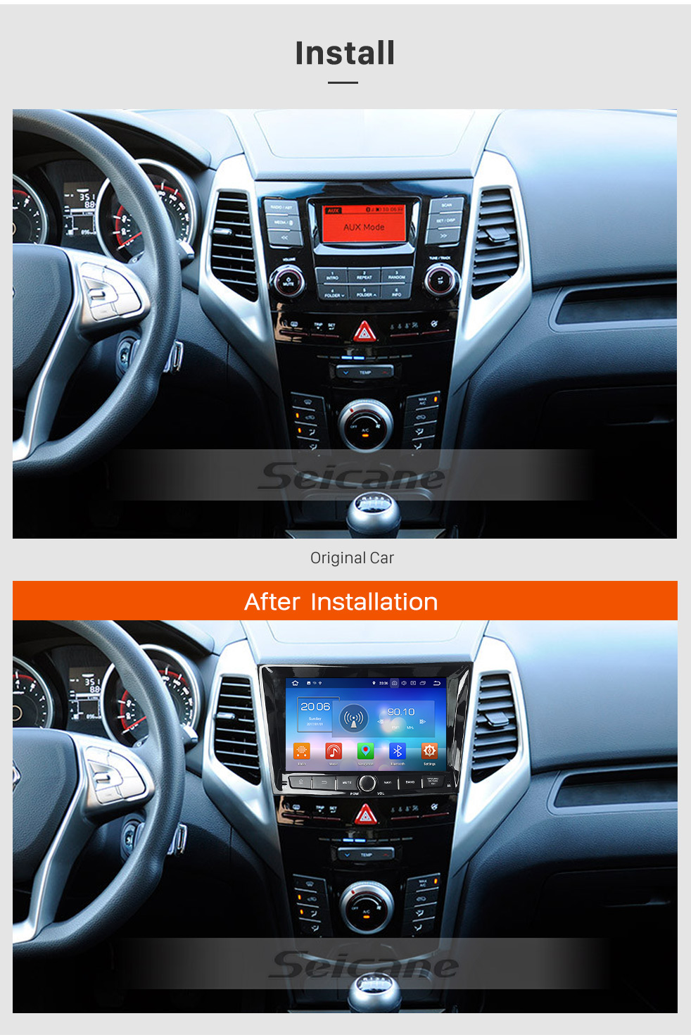Seicane 8 inch 2014 SsangYong Tivoli Tivolan Android 8.0 Radio DVD Player GPS Navigation System with HD Touchscreen Bluetooth Music DVR Backup Camera 4G DAB+ TPMS Seicane 8 inch 2014 SsangYong Tivoli Tivolan Android 8.0 Radio DVD Player GPS Navigation System with HD Touchscreen Bluetooth Music DVR Backup Camera 4G DAB+ TPMS