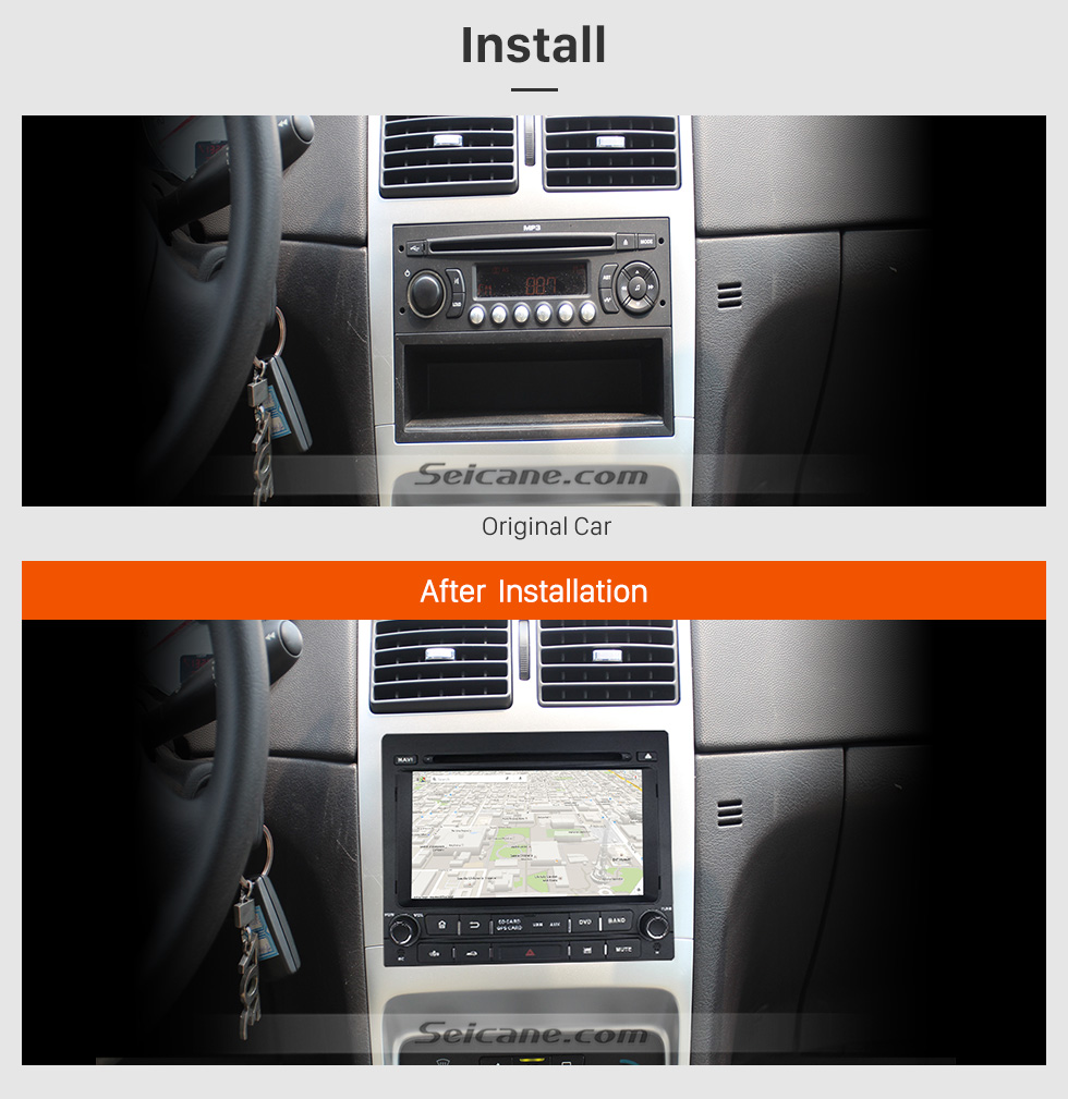 Seicane Android 8.0 Aftermarket GPS navigation system for Peugeot 405 with DVD player Radio Bluetooth Mirror link HD touch screen OBD DVR Backup camera TV USB SD 3G WIFI Seicane Android 8.0 Aftermarket GPS navigation system for Peugeot 405 with DVD player Radio Bluetooth Mirror link HD touch screen OBD DVR Backup camera TV USB SD 3G WIFI