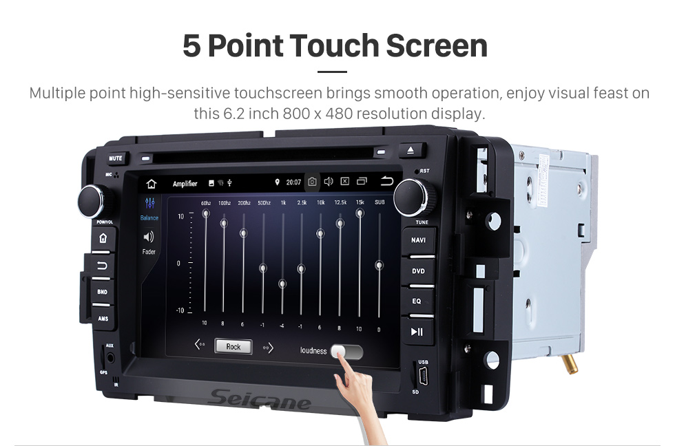 Seicane 2007-2012 GMC Tahoe Android 8.0 GPS navigation system DVD player Bluetooth Radio HD 1024*600 touch screen OBD2 DVR Rearview camera TV 1080P Video 4G WIFI Steering Wheel Control USB Mirror link Seicane 2007-2012 GMC Tahoe Android 8.0 GPS navigation system DVD player Bluetooth Radio HD 1024*600 touch screen OBD2 DVR Rearview camera TV 1080P Video 4G WIFI Steering Wheel Control USB Mirror link