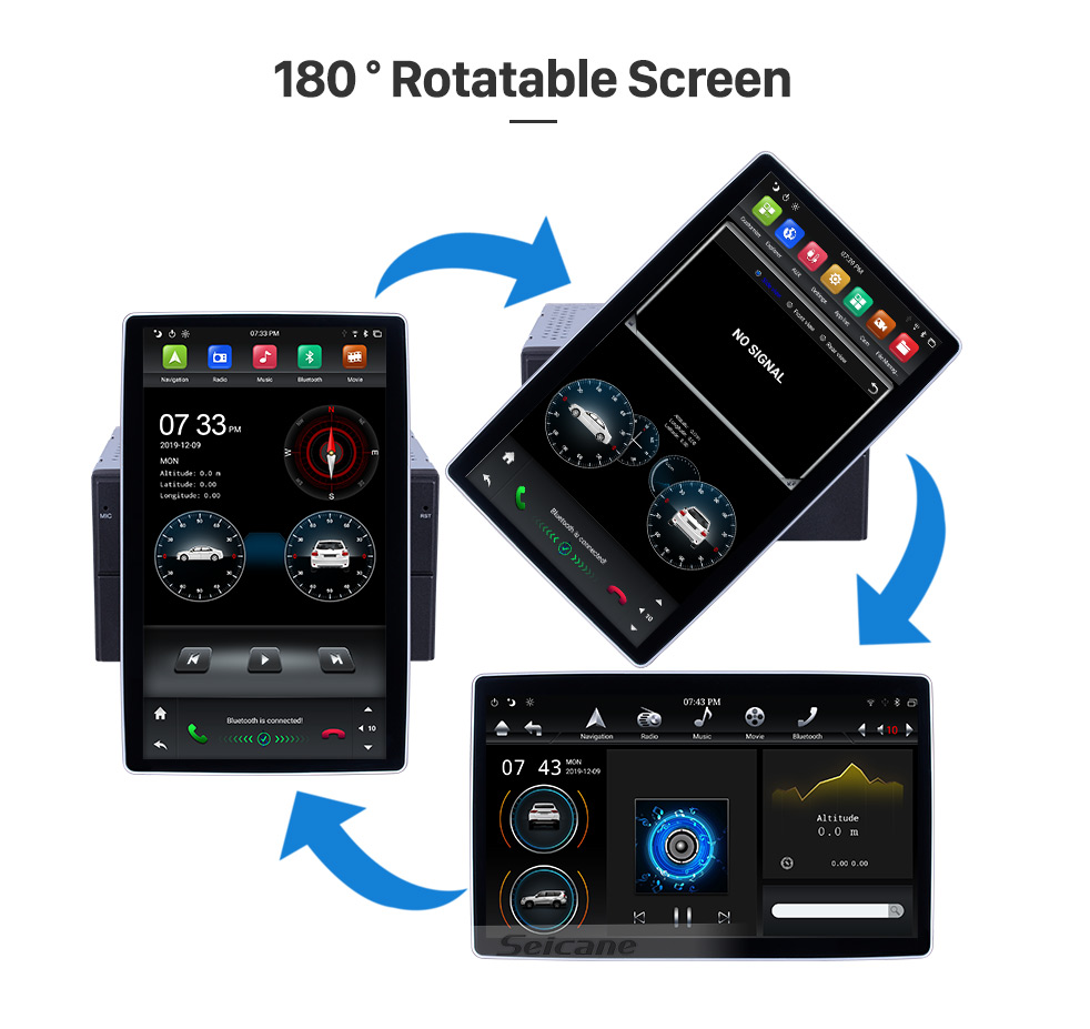 Seicane 12.8 inch GPS Navigation Universal Radio Android 8.1 With HD Touchscreen Bluetooth USB WIFI support DAB+ Rearview camera Seicane 12.8 inch GPS Navigation Universal Radio Android 8.1 With HD Touchscreen Bluetooth USB WIFI support DAB+ Rearview camera