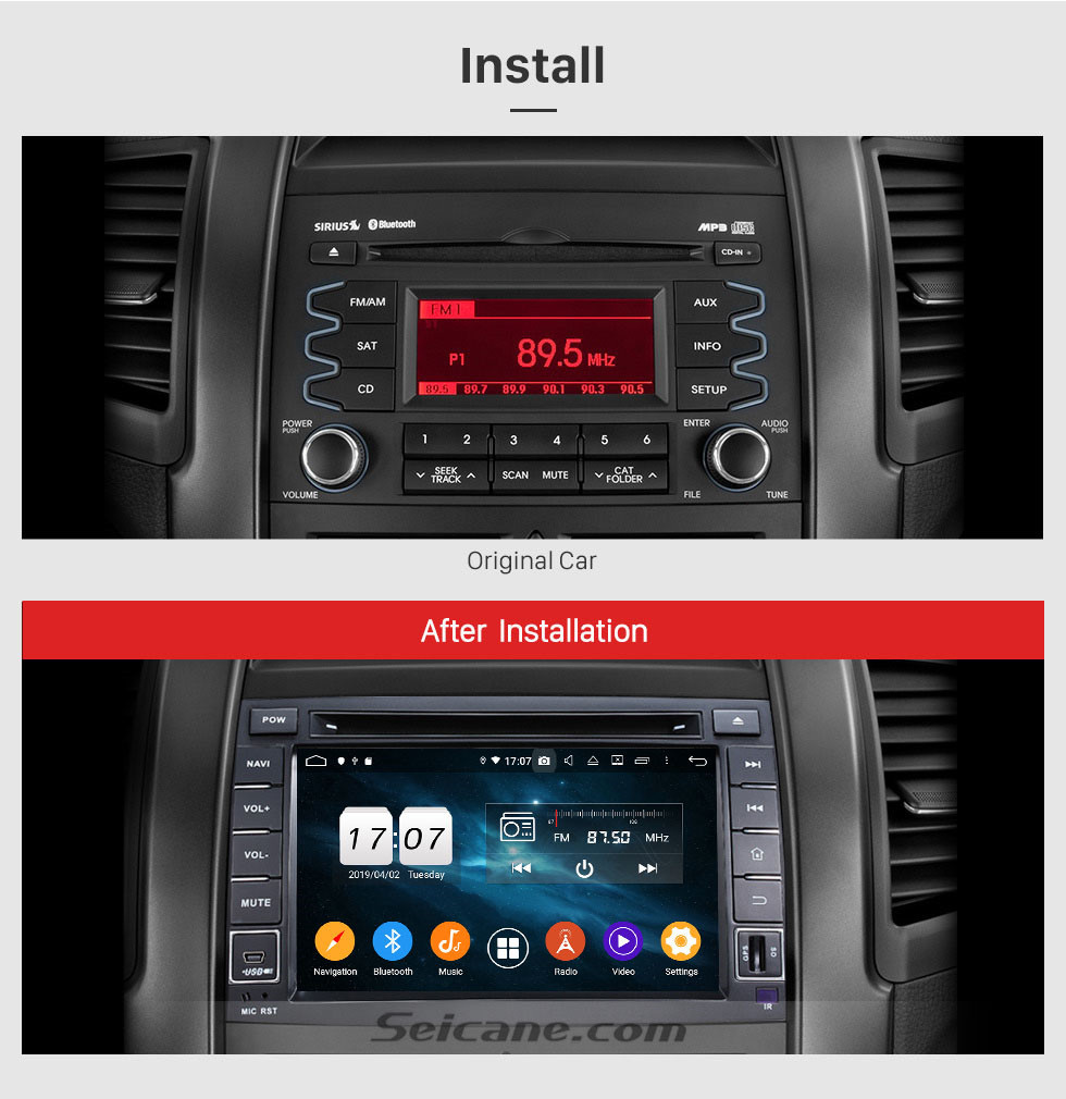 Seicane Android 10.0 Radio Reproductor de DVD Sistema de navegación para KIA SORENTO 2010 2011 2012 con Bluetooth HD Pantalla táctil Mirror link GPS OBD2 DVR USB WIFI Cámara de visión trasera Carplay