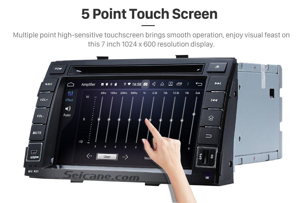 Seicane Android 10.0 Radio DVD Player Navigationssystem für KIA SORENTO 2010 2011 2012 mit Bluetooth HD Touchscreen Spiegelverbindung GPS OBD2 DVR USB WIFI Rückfahrkamera Carplay