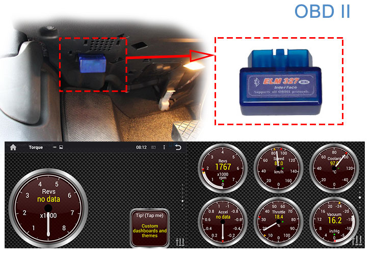 Seicane S168064 Quad-core Android 5.1.1 Radio GPS Audio System for 2010-2013 Mitsubishi ASX OBD2
