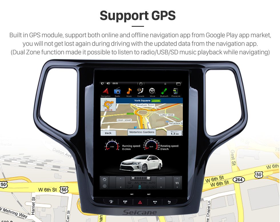 Seicane 10.4 inch HD Touch Screen Android 6.0 2012 2013 Jeep Grand Cherokee GPS Navigation Radio with Bluetooth WIFI Support Backup Camera Digital TV Seicane 10.4 inch HD Touch Screen Android 6.0 2012 2013 Jeep Grand Cherokee GPS Navigation Radio with Bluetooth WIFI Support Backup Camera Digital TV