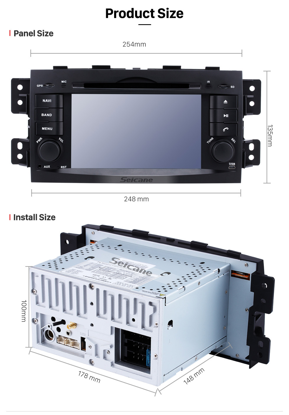 Seicane OEM Android 8.0 GPS Navigation System for 2008-2015 KIA BORREGO with Radio DVD Player Bluetooth HD 1024*600 Touchscreen USB SD MP3 3G WIFI Mirror link OBD2 DVR Rearview camera TV 1080P Video Steering Wheel Control Seicane OEM Android 8.0 GPS Navigation System for 2008-2015 KIA BORREGO with Radio DVD Player Bluetooth HD 1024*600 Touchscreen USB SD MP3 3G WIFI Mirror link OBD2 DVR Rearview camera TV 1080P Video Steering Wheel Control
