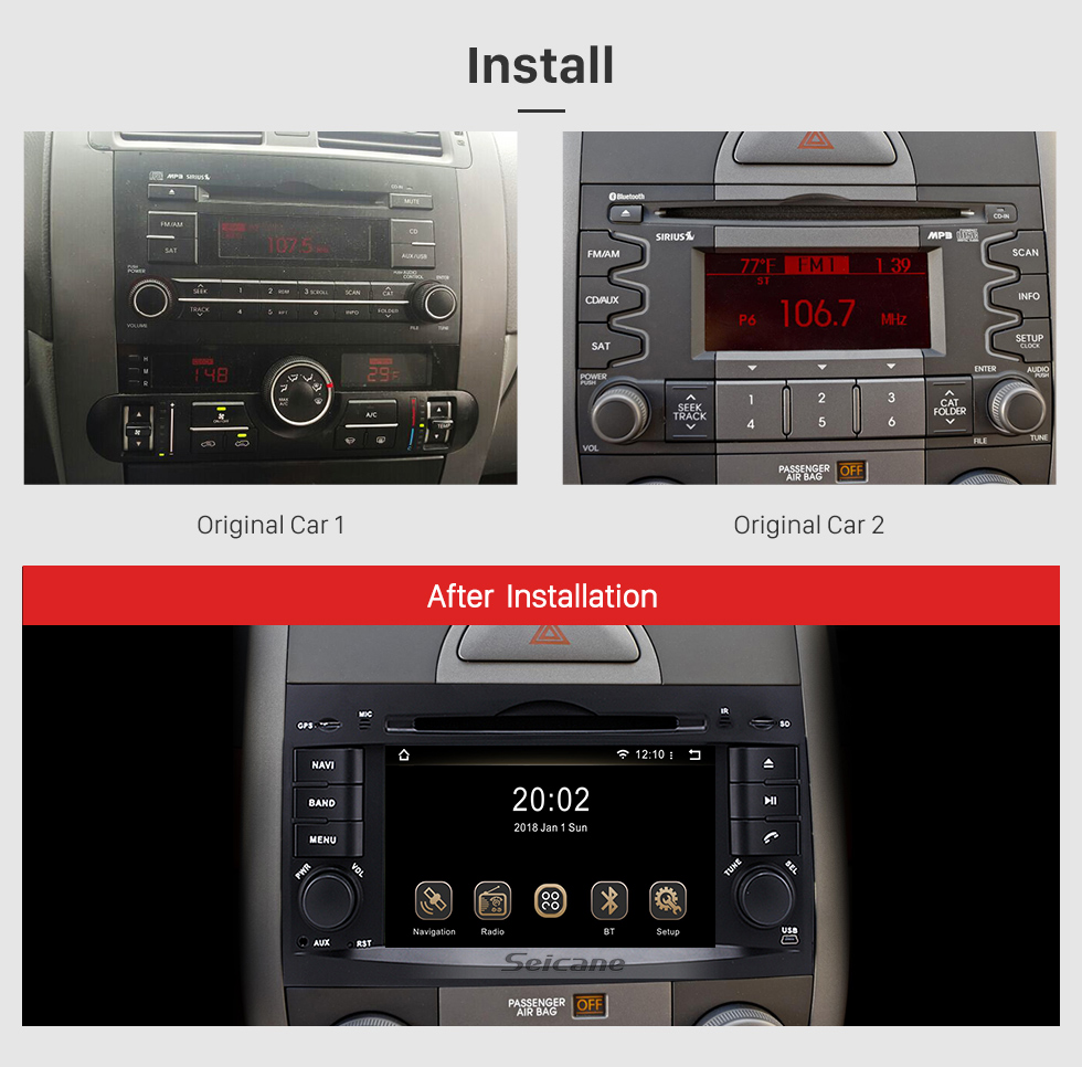Seicane OEM Android 8.0 GPS Navigation System for 2008-2015 KIA BORREGO with Radio DVD Player Bluetooth HD 1024*600 Touchscreen USB SD MP3 3G WIFI Mirror link OBD2 DVR Rearview camera TV 1080P Video Steering Wheel Control Seicane OEM Android 8.0 GPS Navigation System for 2008-2015 KIA BORREGO with Radio DVD Player Bluetooth HD 1024*600 Touchscreen USB SD MP3 3G WIFI Mirror link OBD2 DVR Rearview camera TV 1080P Video Steering Wheel Control