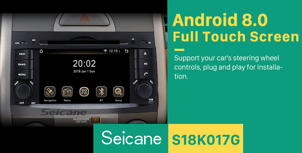 Seicane OEM Android 8.0 GPS Navigation System for 2008-2015 KIA BORREGO with Radio DVD Player Bluetooth HD 1024*600 Touchscreen USB SD MP3 3G WIFI Mirror link OBD2 DVR Rearview camera TV 1080P Video Steering Wheel Control Seicane OEM Android 8.0 GPS Navigation System for 2008-2015 KIA BORREGO with Radio DVD Player Bluetooth HD 1024*600 Touchscreen USB SD MP3 3G WIFI Mirror link OBD2 DVR Rearview camera TV 1080P Video Steering Wheel Control