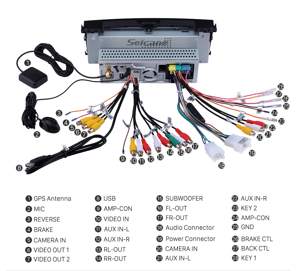 Seicane 9-дюймовый Android 9.0 на 2002-2009 гг. Toyota Prado Radio GPS навигационная система с Bluetooth HD с сенсорным экраном Поддержка USB Камера заднего вида 1080P Seicane 9-дюймовый Android 9.0 на 2002-2009 гг. Toyota Prado Radio GPS навигационная система с Bluetooth HD с сенсорным экраном Поддержка USB Камера заднего вида 1080P