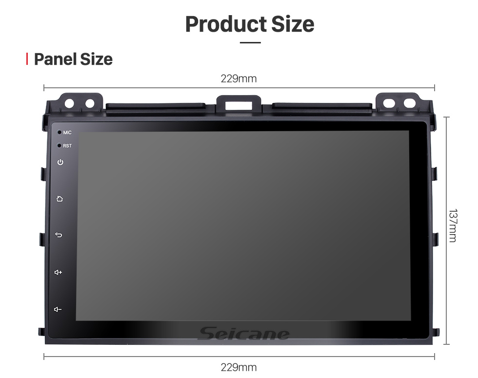Seicane 9-дюймовый Android 9.0 на 2002-2009 гг. Toyota Prado Radio GPS навигационная система с Bluetooth HD с сенсорным экраном Поддержка USB Камера заднего вида 1080P Seicane 9-дюймовый Android 9.0 на 2002-2009 гг. Toyota Prado Radio GPS навигационная система с Bluetooth HD с сенсорным экраном Поддержка USB Камера заднего вида 1080P