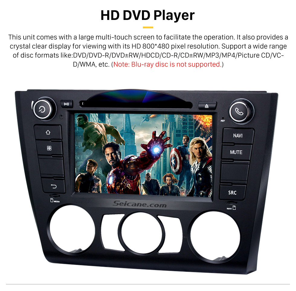 HD DVD Player Android 4.4.4 7 Inch Car DVD Player for BMW 1 Series 120i E87(Touchscreen,GPS,TV,Ipod, 3G,Wifi)