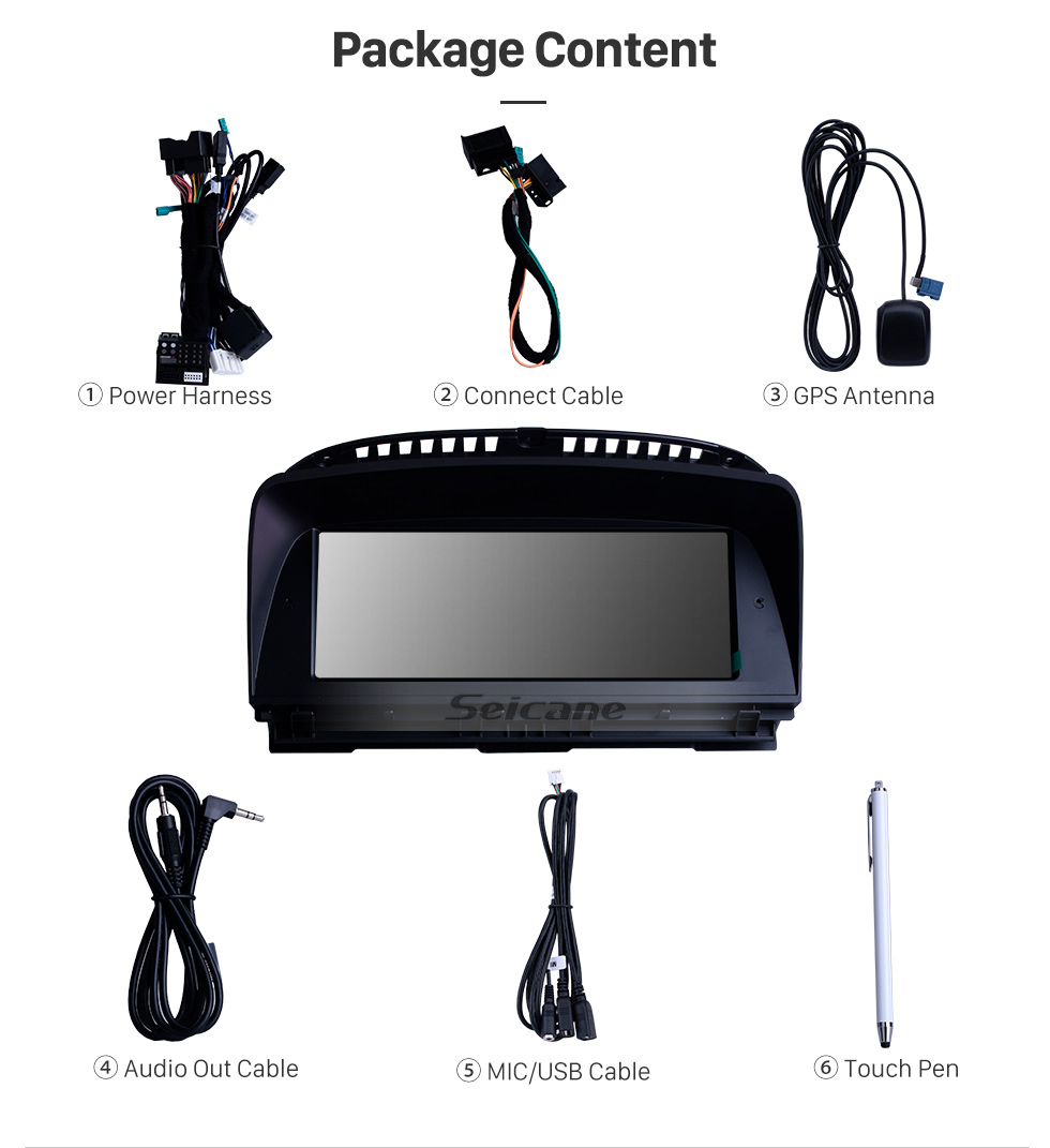 Seicane 8.8 Inch Android 9.0 HD Touchscreen 2004-2009 BMW 7 Series E65/E66 GPS Radio Head Unit Bluetooth Music Support WIFI Rearview Camera Steering Wheel Control USB OBD2 Seicane 8.8 Inch Android 9.0 HD Touchscreen 2004-2009 BMW 7 Series E65/E66 GPS Radio Head Unit Bluetooth Music Support WIFI Rearview Camera Steering Wheel Control USB OBD2