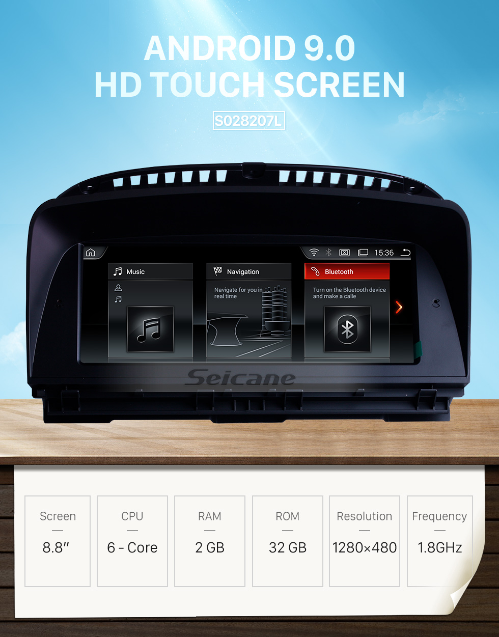 Seicane 8.8 Inch Android 9.0 HD Touchscreen 2004-2009 BMW 7 Series E65/E66 GPS Radio Head Unit Bluetooth Music Support WIFI Rearview Camera Steering Wheel Control USB OBD2 Seicane 8.8 Inch Android 9.0 HD Touchscreen 2004-2009 BMW 7 Series E65/E66 GPS Radio Head Unit Bluetooth Music Support WIFI Rearview Camera Steering Wheel Control USB OBD2