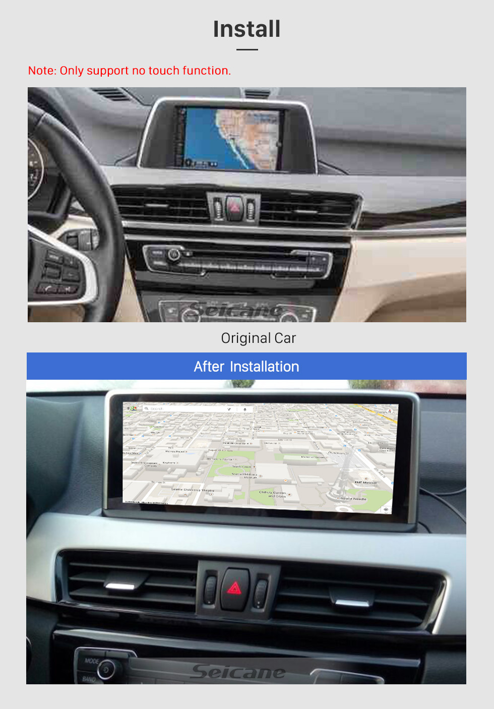 Seicane 10,25 polegadas Android 8.1 HD tela sensível ao toque 2018 BMW X1 F48 unidade de cabeça de rádio estéreo do carro Sistema de Navegação GPS Telefone Bluetooth WIFI Suporte DVR USB DAB + OBDII controle de volante câmera de segurança Seicane 10,25 polegadas Android 8.1 HD tela sensível ao toque 2018 BMW X1 F48 unidade de cabeça de rádio estéreo do carro Sistema de Navegação GPS Telefone Bluetooth WIFI Suporte DVR USB DAB + OBDII controle de volante câmera de segurança