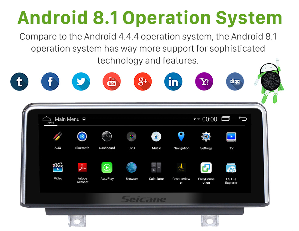 Seicane 8.8 Inch HD Touchscreen Android 8.1 2013-2016 BMW 2 Series F22/F45 MPV NBT Car Stereo Radio Head Unit GPS Navigation Bluetooth Phone MP3 Support Steering Wheel Control WIFI Backup Camera Seicane 8.8 Inch HD Touchscreen Android 8.1 2013-2016 BMW 2 Series F22/F45 MPV NBT Car Stereo Radio Head Unit GPS Navigation Bluetooth Phone MP3 Support Steering Wheel Control WIFI Backup Camera