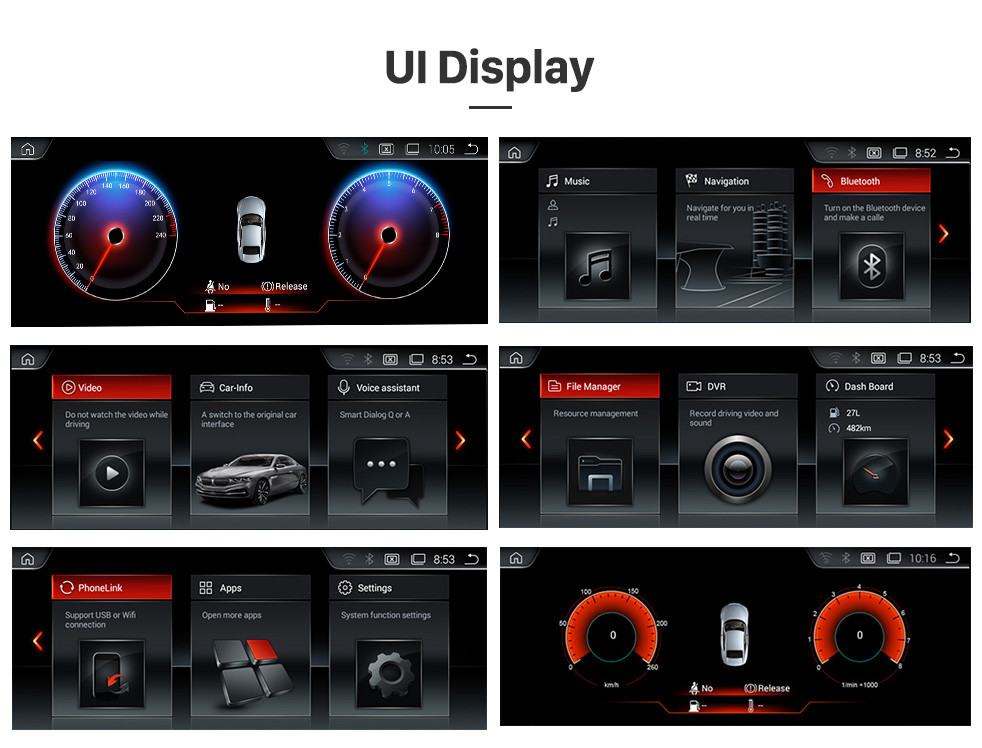 Seicane 10.25 дюймовый HD сенсорный экран Android 8.1 Head Unit на 2006-2012 BMW E87 Автомобильная стереосистема GPS-навигационная система Поддержка Bluetooth-телефона 1080P Video OBDII DVR Управление рулевым колесом WIFI
