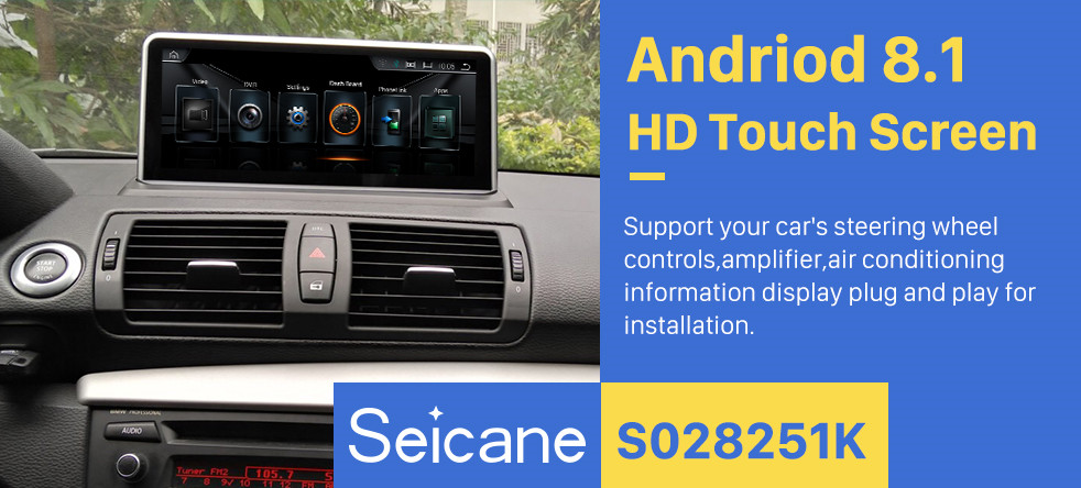 Seicane 10,25 Zoll HD Touchscreen Android 8.1 Kopfeinheit Für 2006-2012 BMW E87 Autoradio GPS Navigationssystem Bluetooth Telefon Unterstützung 1080 P Video OBDII DVR Lenkradsteuerung Wlan Seicane 10,25 Zoll HD Touchscreen Android 8.1 Kopfeinheit Für 2006-2012 BMW E87 Autoradio GPS Navigationssystem Bluetooth Telefon Unterstützung 1080 P Video OBDII DVR Lenkradsteuerung Wlan
