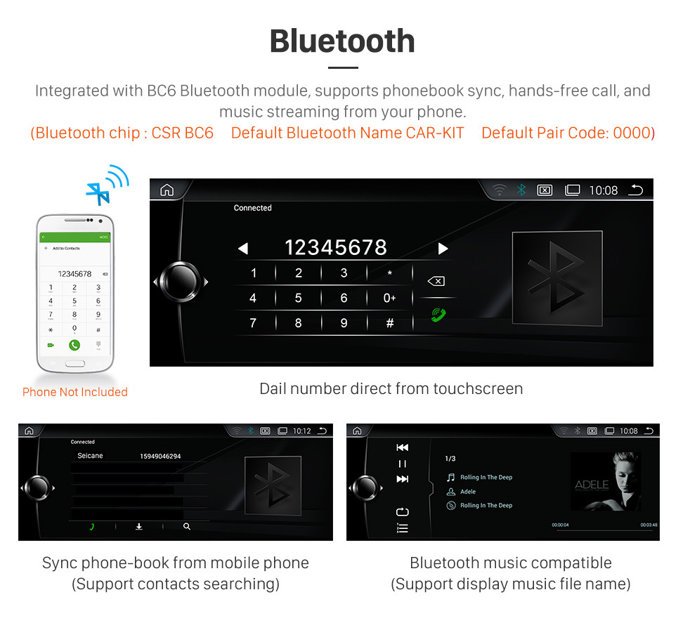 Seicane 10,25 Zoll HD Touchscreen Android 8.1 Kopfeinheit Für 2006-2012 BMW E87 Autoradio GPS Navigationssystem Bluetooth Telefon Unterstützung 1080 P Video OBDII DVR Lenkradsteuerung Wlan Seicane 10,25 Zoll HD Touchscreen Android 8.1 Kopfeinheit Für 2006-2012 BMW E87 Autoradio GPS Navigationssystem Bluetooth Telefon Unterstützung 1080 P Video OBDII DVR Lenkradsteuerung Wlan