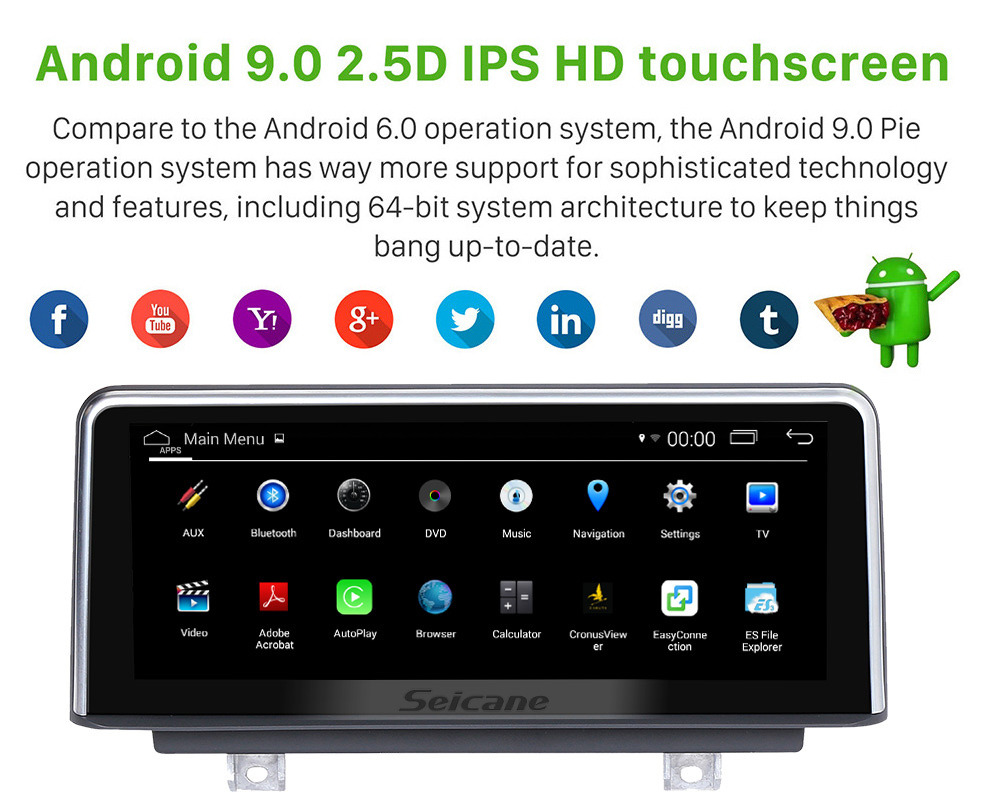 Seicane 10,25-дюймовый сенсорный экран HD Android 9.0 2011-2016 BMW 1 серии F20 / F21 с правым рулем Автомобильное стерео Магнитола Штатная магнитола GPS-навигатор Поддержка Bluetooth-телефона Поддержка Wi-Fi DVR 1080P Управление видео рулевого колеса Seicane 10,25-дюймовый сенсорный экран HD Android 9.0 2011-2016 BMW 1 серии F20 / F21 с правым рулем Автомобильное стерео Магнитола Штатная магнитола GPS-навигатор Поддержка Bluetooth-телефона Поддержка Wi-Fi DVR 1080P Управление видео рулевого колеса