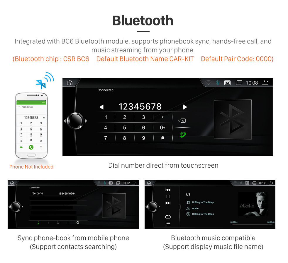 Seicane 10,25 Zoll HD Touchscreen Android 8.1 2009-2015 BMW X1 E84 Autoradio Haupteinheit GPS Navigation Bluetooth Unterstützung Rückfahrkamera Lenkradsteuerung USB WIFI Spiegel Verbindung OBD2 Seicane 10,25 Zoll HD Touchscreen Android 8.1 2009-2015 BMW X1 E84 Autoradio Haupteinheit GPS Navigation Bluetooth Unterstützung Rückfahrkamera Lenkradsteuerung USB WIFI Spiegel Verbindung OBD2