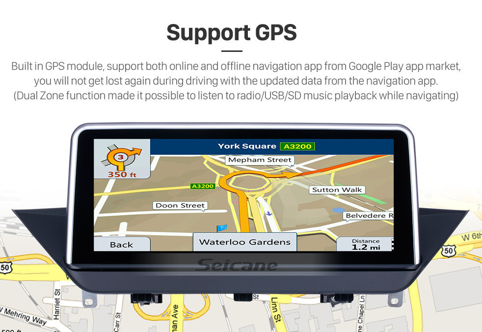 Seicane 10,25 Zoll HD Touchscreen Android 8.1 2009-2015 BMW X1 E84 Autoradio Haupteinheit GPS Navigation Bluetooth Unterstützung Rückfahrkamera Lenkradsteuerung USB WIFI Spiegel Verbindung OBD2 Seicane 10,25 Zoll HD Touchscreen Android 8.1 2009-2015 BMW X1 E84 Autoradio Haupteinheit GPS Navigation Bluetooth Unterstützung Rückfahrkamera Lenkradsteuerung USB WIFI Spiegel Verbindung OBD2