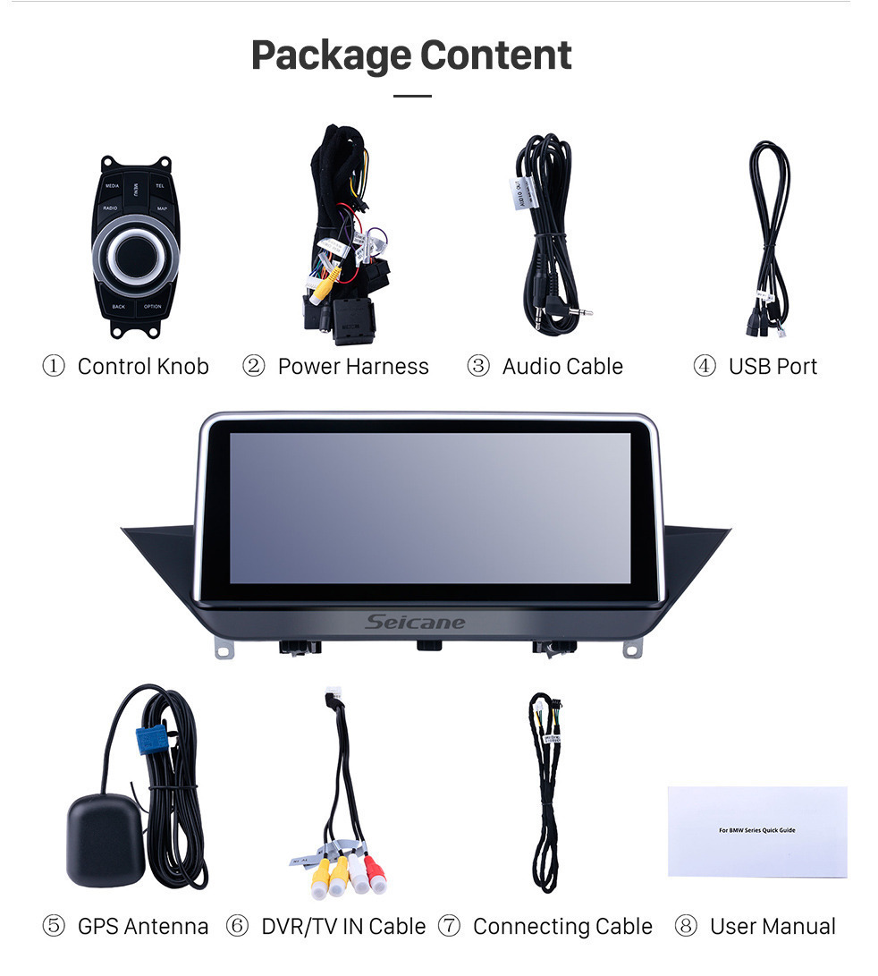 Seicane 10,25 Zoll HD Touchscreen Android 8.1 2009-2015 BMW X1 E84 Autoradio Haupteinheit GPS Navigation Bluetooth Unterstützung Rückfahrkamera Lenkradsteuerung USB WIFI Spiegel Verbindung OBD2 Seicane 10,25 Zoll HD Touchscreen Android 8.1 2009-2015 BMW X1 E84 Autoradio Haupteinheit GPS Navigation Bluetooth Unterstützung Rückfahrkamera Lenkradsteuerung USB WIFI Spiegel Verbindung OBD2