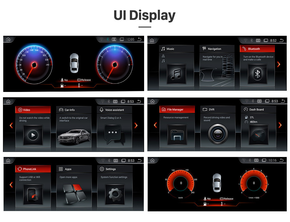 Seicane 10.25 Inch Android 8.1 HD Touchscreen 2011 2012 2013 2014 BMW X5 E70 /X6 E71 CIC Car Stereo Radio Head Unit GPS Navigation Bluetooth Phone Music Support WIFI USB Steering Wheel Control Backup Camera Seicane 10.25 Inch Android 8.1 HD Touchscreen 2011 2012 2013 2014 BMW X5 E70 /X6 E71 CIC Car Stereo Radio Head Unit GPS Navigation Bluetooth Phone Music Support WIFI USB Steering Wheel Control Backup Camera