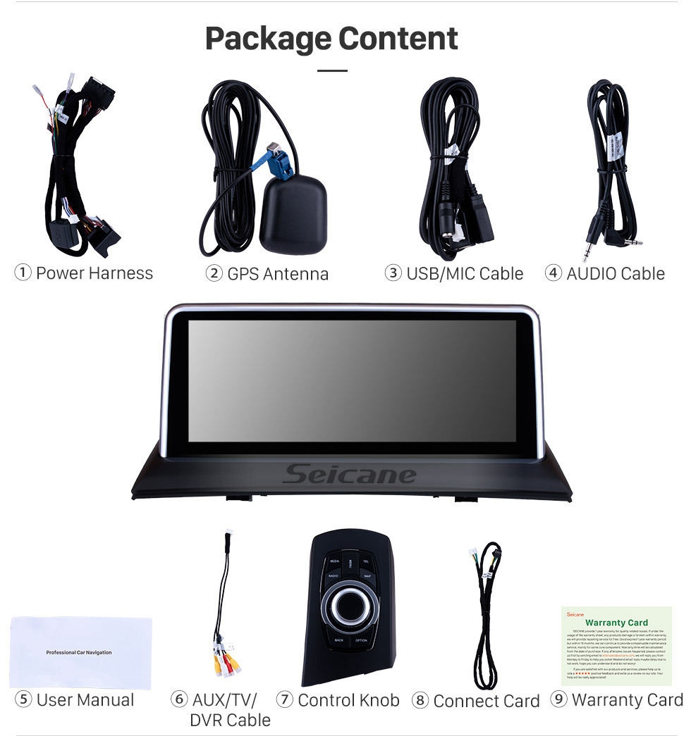 Seicane 10.25 polegada 2004-2009 BMW X3 E83 Android 9.0 Touchscreen Navegação GPS Bluetooth Estéreo com música AUX WIFI suporte DAB + OBD2 DVR TV Digital Seicane 10.25 polegada 2004-2009 BMW X3 E83 Android 9.0 Touchscreen Navegação GPS Bluetooth Estéreo com música AUX WIFI suporte DAB + OBD2 DVR TV Digital