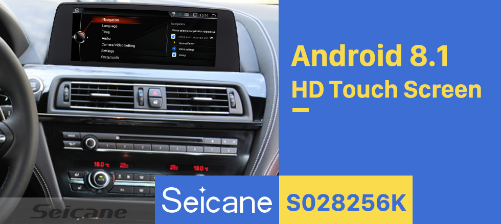 Seicane 10.25 inch HD Touchscreen GPS Navigation Radio for 2013 2014-2018 BMW 6 Series F06/F12 NBT Android 8.1 Stereo USB Bluetooth support Mirror Link DVR Seicane 10.25 inch HD Touchscreen GPS Navigation Radio for 2013 2014-2018 BMW 6 Series F06/F12 NBT Android 8.1 Stereo USB Bluetooth support Mirror Link DVR