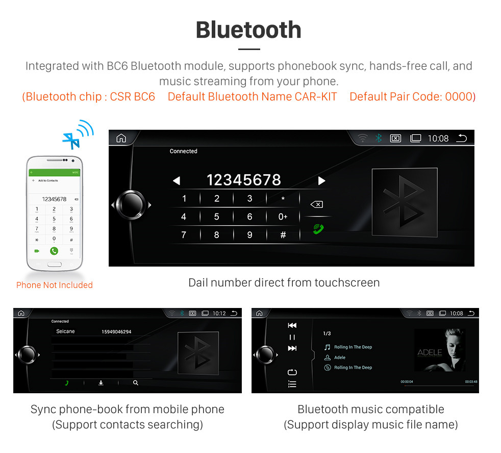Seicane 8,8 Zoll BMW 3er E90 (2009-2012) CIC / 5er E60 (2009-2010) CIC Android 9.0 Touchscreen GPS Navigation Bluetooth Radio mit AUX WIFI Unterstützung OBD2 DVR Seicane 8,8 Zoll BMW 3er E90 (2009-2012) CIC / 5er E60 (2009-2010) CIC Android 9.0 Touchscreen GPS Navigation Bluetooth Radio mit AUX WIFI Unterstützung OBD2 DVR