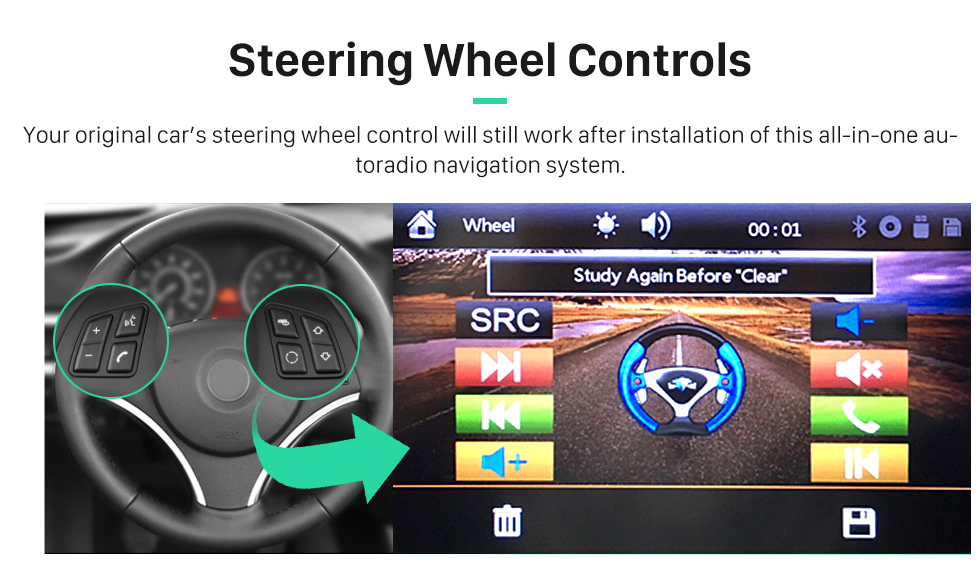 Steering Wheel Controls OEM 2004-2012 Toyota Harrier Bluetooth Music Radio DVD Player HD Touchscreen Car Stereo GPS Navigation System Steering Wheel Control 1080P Steering Wheel Controls OEM 2004-2012 Toyota Harrier Bluetooth Music Radio DVD Player HD Touchscreen Car Stereo GPS Navigation System Steering Wheel Control 1080P