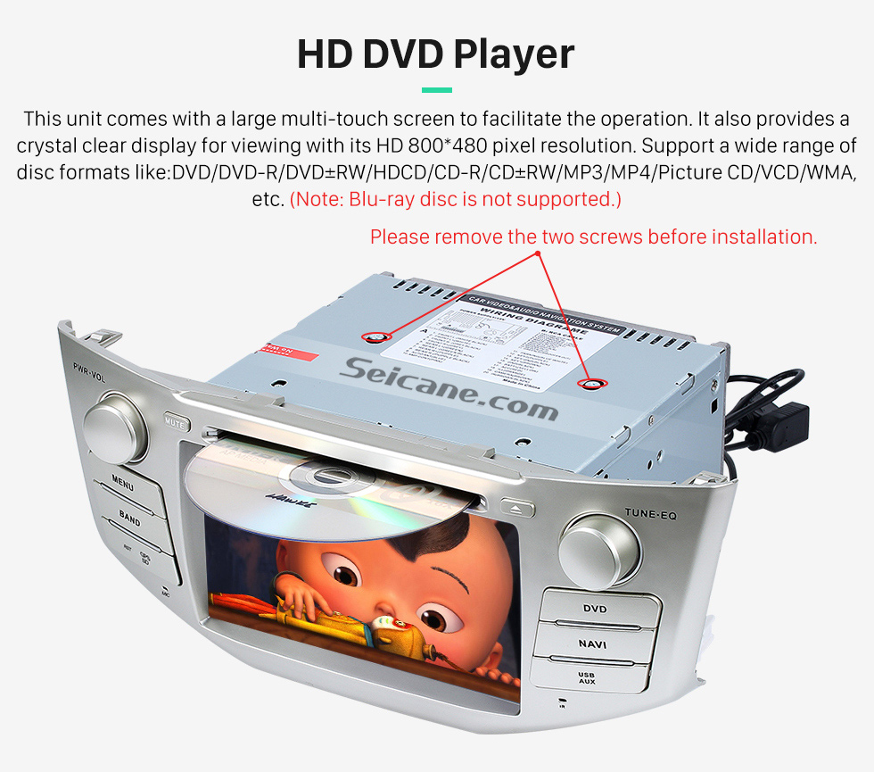 HD DVD Player OEM 2004-2012 Toyota Harrier Bluetooth Music Radio DVD Player HD Touchscreen Car Stereo GPS Navigation System Steering Wheel Control 1080P HD DVD Player OEM 2004-2012 Toyota Harrier Bluetooth Music Radio DVD Player HD Touchscreen Car Stereo GPS Navigation System Steering Wheel Control 1080P