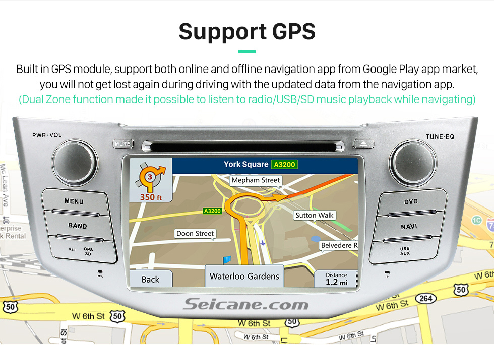 Support GPS OEM 2004-2012 Toyota Harrier Bluetooth Music Radio DVD Player HD Touchscreen Car Stereo GPS Navigation System Steering Wheel Control 1080P Support GPS OEM 2004-2012 Toyota Harrier Bluetooth Music Radio DVD Player HD Touchscreen Car Stereo GPS Navigation System Steering Wheel Control 1080P