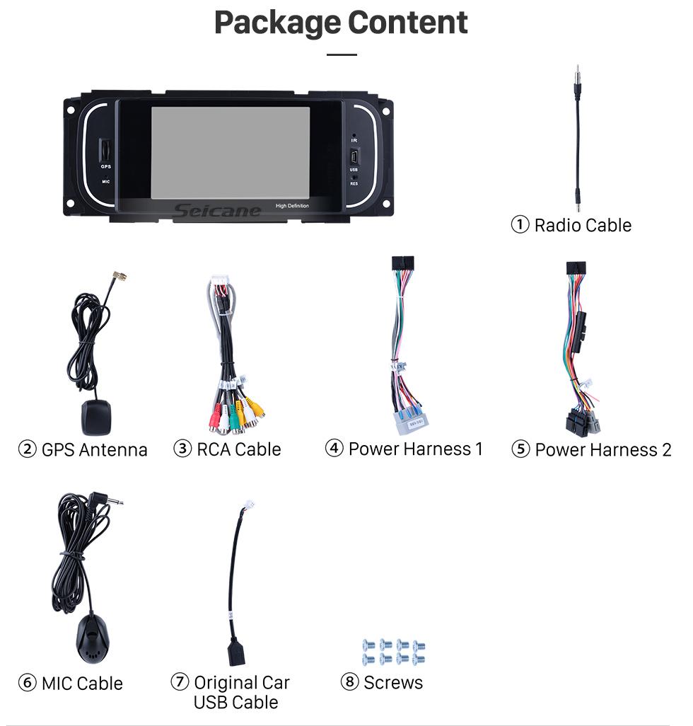 Seicane Android 8.1 HD TouchScreen Radio for 2003-2006 Jeep Wrangler with GPS Navigation System DVR WIFI OBD2 Bluetooth Steering Wheel control Mirror link 1080P TV USB SD Seicane Android 8.1 HD TouchScreen Radio for 2003-2006 Jeep Wrangler with GPS Navigation System DVR WIFI OBD2 Bluetooth Steering Wheel control Mirror link 1080P TV USB SD