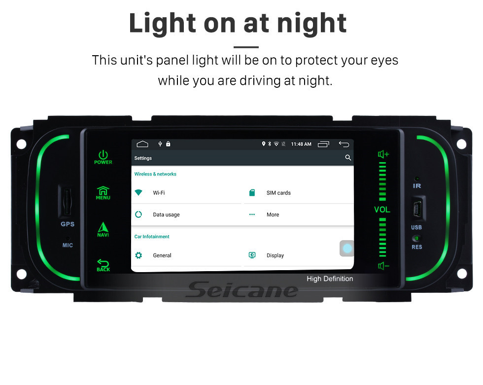 Seicane Android 8.1 HD TouchScreen Radio for 2003-2006 Jeep Wrangler with GPS Navigation System DVR WIFI OBD2 Bluetooth Steering Wheel control Mirror link 1080P TV USB SD Seicane Android 8.1 HD TouchScreen Radio for 2003-2006 Jeep Wrangler with GPS Navigation System DVR WIFI OBD2 Bluetooth Steering Wheel control Mirror link 1080P TV USB SD