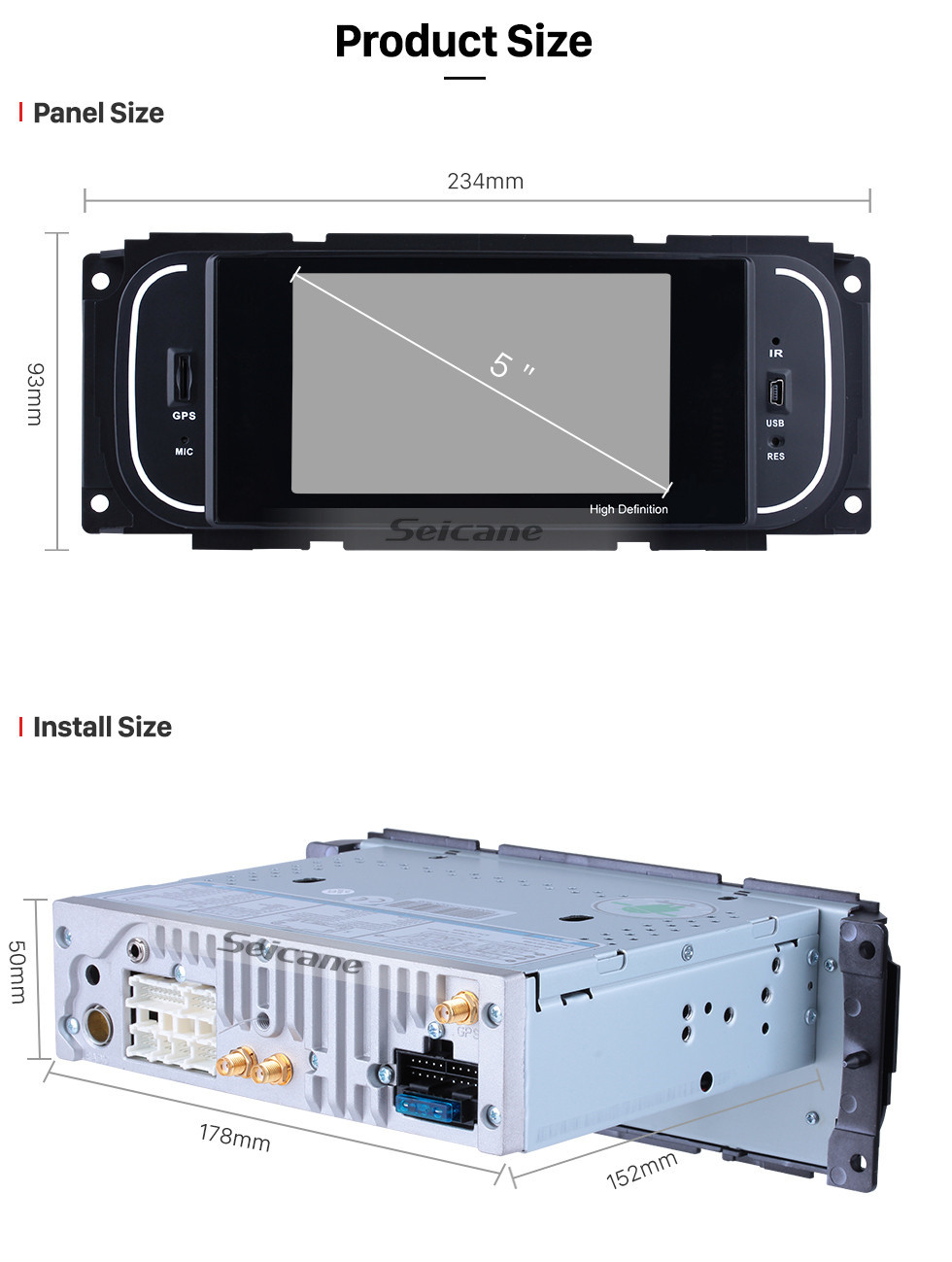 Seicane Android 8.1 Radio HD TouchScreen for 1999-2004 Jeep Grand Cherokee GPS Navigation System Support Bluetooth Mirror link WIFI Backup Camera Steering Wheel control Seicane Android 8.1 Radio HD TouchScreen for 1999-2004 Jeep Grand Cherokee GPS Navigation System Support Bluetooth Mirror link WIFI Backup Camera Steering Wheel control