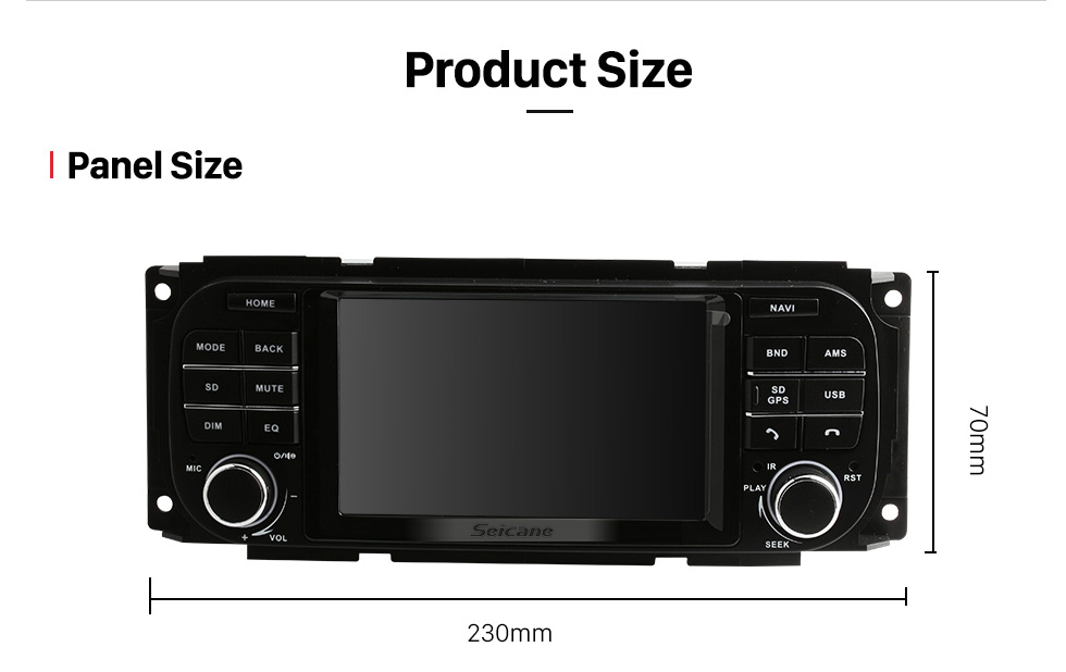 Seicane 5 polegadas Android 12.0 HD TouchScreen Radio para 2003-2006 Jeep Wrangler com sistema de navegação GPS DVR WIFI OBD2 Bluetooth Steering Wheel control Mirror link 1080P TV USB