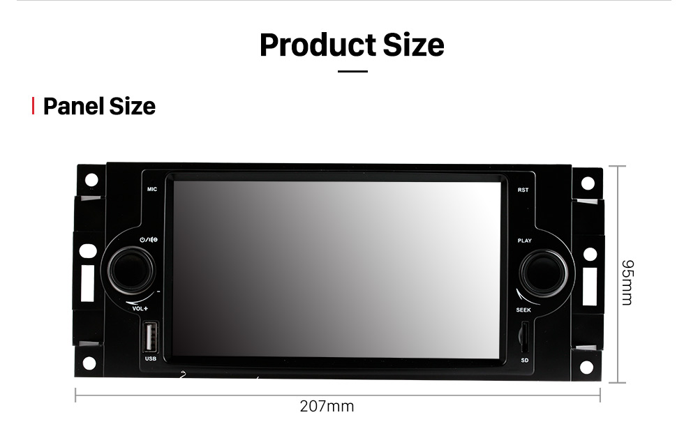 Seicane Aftermarket Android 8.1 Lecteur DVD Système de navigation GPS pour 2002-2007 Dodge Durango Dakota P/U avec OBD2 Bluetooth Radio Lien miroir Écran tactile DVR Caméra de recul TV USB SD 1080P Vidéo WIFI Commande au volant