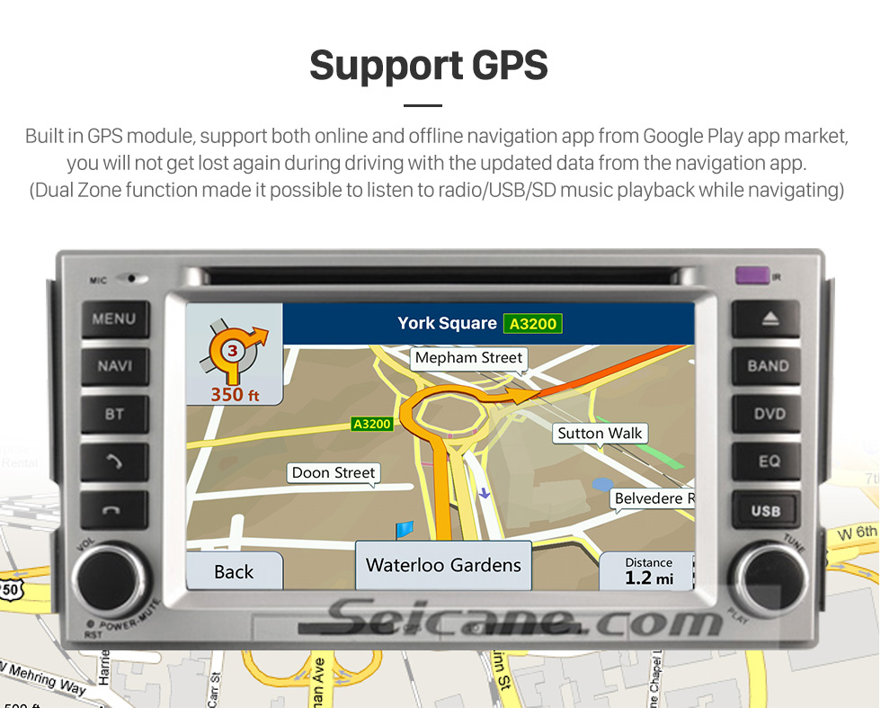 Seicane Android 8.1 Car GPS Navigation System for 2006-2012 HYUNDAI SANTA FE with Radio OBD2 DVD Player Bluetooth WiFi Mirror Link Seicane Android 8.1 Car GPS Navigation System for 2006-2012 HYUNDAI SANTA FE with Radio OBD2 DVD Player Bluetooth WiFi Mirror Link