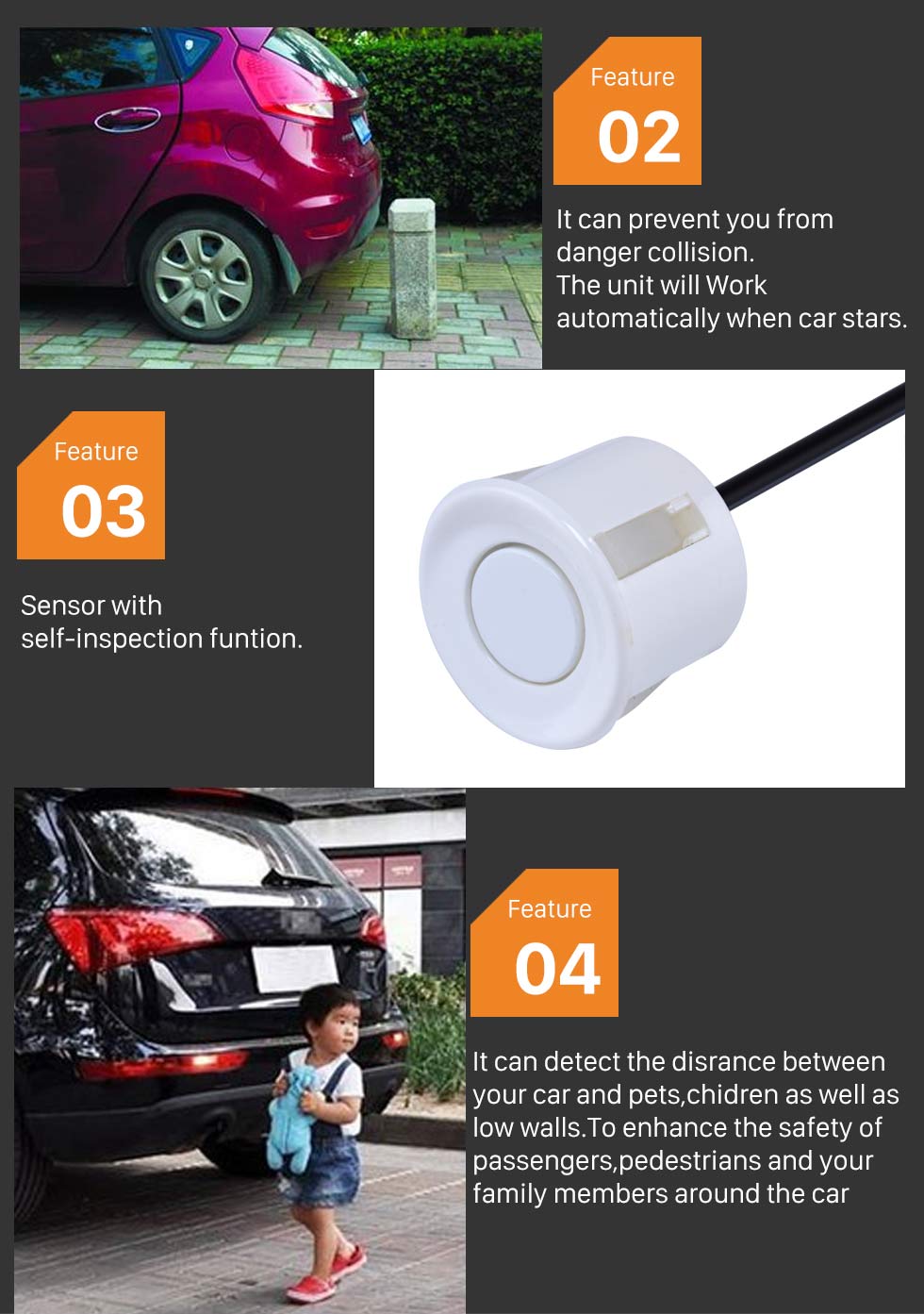 Seicane Auto Car Universal Parking Assistance System Reverse Sensor with 8 Parking Sensor Visual LED Monitor Reversing Radar Seicane Auto Car Universal Parking Assistance System Reverse Sensor with 8 Parking Sensor Visual LED Monitor Reversing Radar