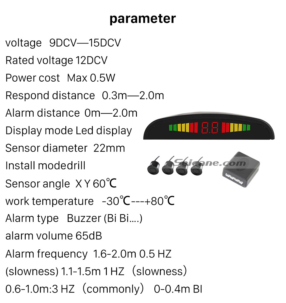 Seicane Wireless LED Display Parking Sensor Sensors Auto Car Reverse Assistance Backup Radar Monitor System rader + 4 Free Shipping Seicane Wireless LED Display Parking Sensor Sensors Auto Car Reverse Assistance Backup Radar Monitor System rader + 4 Free Shipping