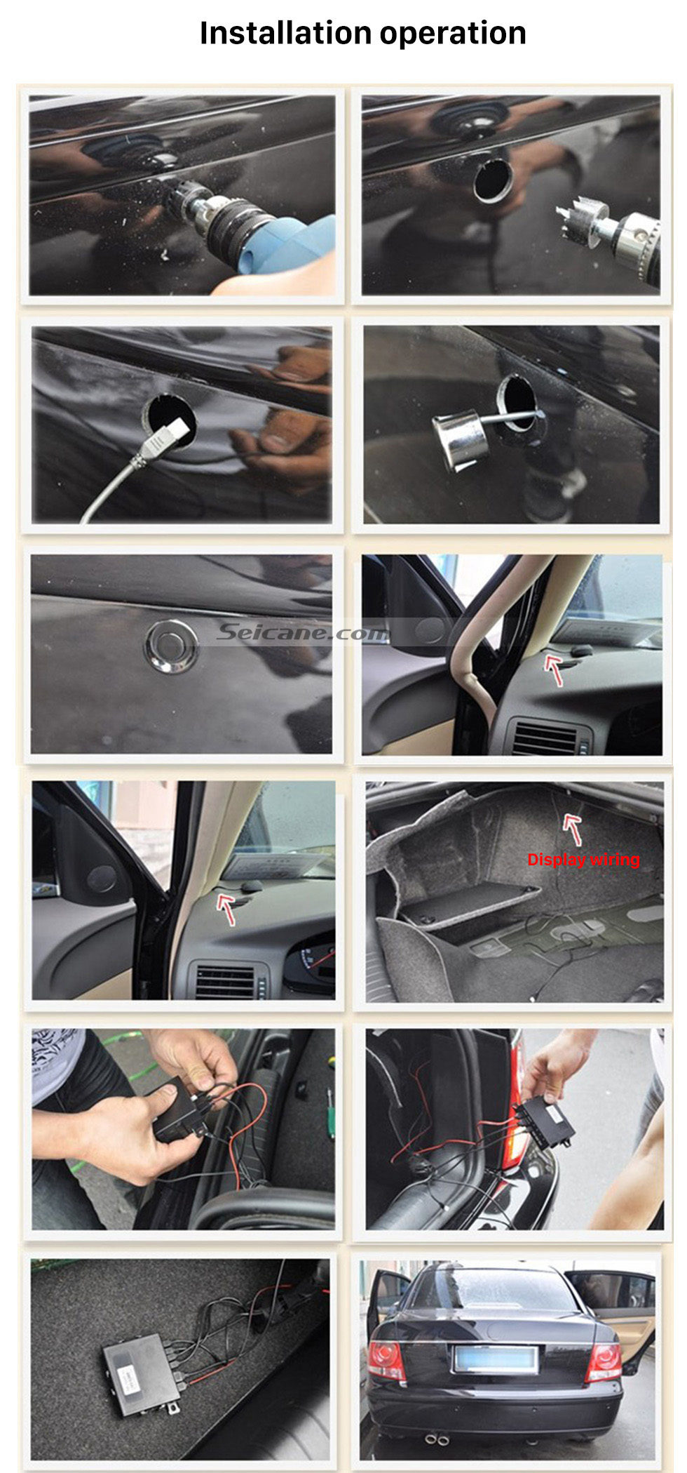 Seicane Wireless LED Display Parking Sensor Sensors Auto Car Reverse Assistance Backup Radar Monitor System rader + 4 Free Shipping Seicane Wireless LED Display Parking Sensor Sensors Auto Car Reverse Assistance Backup Radar Monitor System rader + 4 Free Shipping