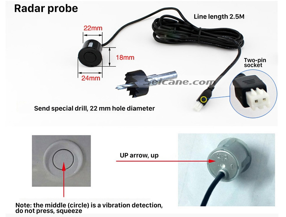 Seicane Wireless LED Display Parking Sensor Sensors Auto Car Reverse Assistance Backup Radar Monitor System rader + 4 Free Shipping Seicane Wireless LED Display Parking Sensor Sensors Auto Car Reverse Assistance Backup Radar Monitor System rader + 4 Free Shipping