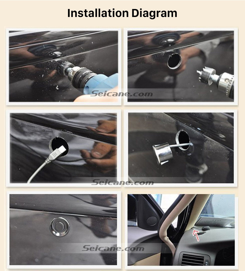 Installation Diagram Seicane Wireless LCD Parking Sensor+Car Parking assistance+Car LCD Parking Reverse Radar with 4 Sensors New Arrival Installation Diagram Seicane Wireless LCD Parking Sensor+Car Parking assistance+Car LCD Parking Reverse Radar with 4 Sensors New Arrival