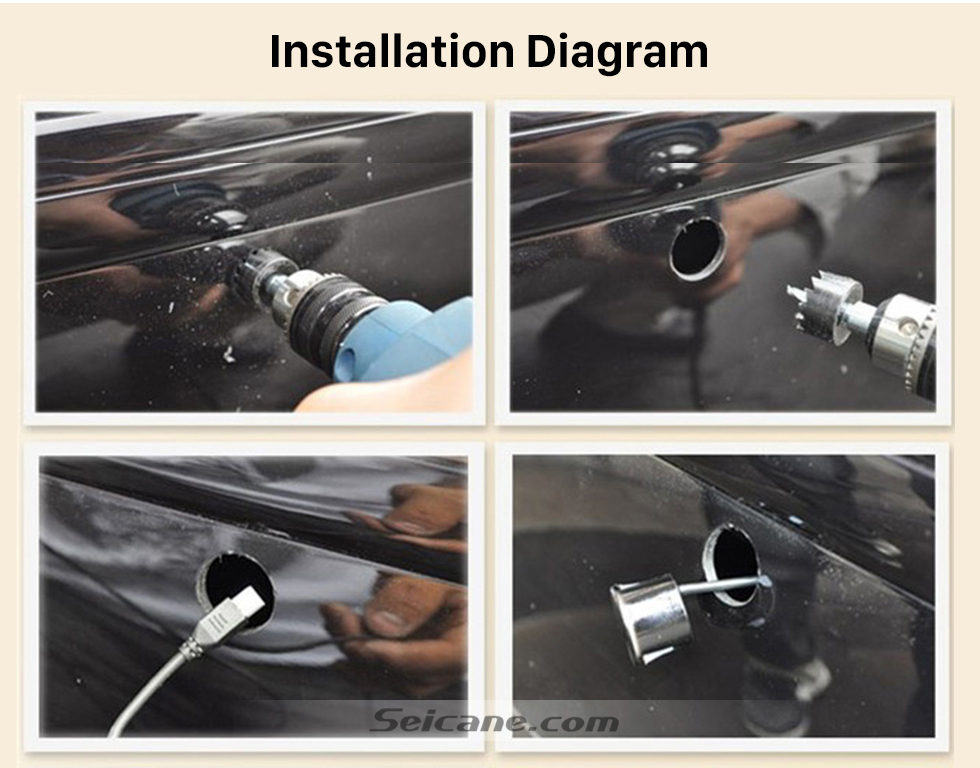 Installation Diagram Seicane Dual Core CPU Car Rearview Parking Sensor Detector Video Radar System Rear View Camera Monitor for Universal Car Installation Diagram Seicane Dual Core CPU Car Rearview Parking Sensor Detector Video Radar System Rear View Camera Monitor for Universal Car